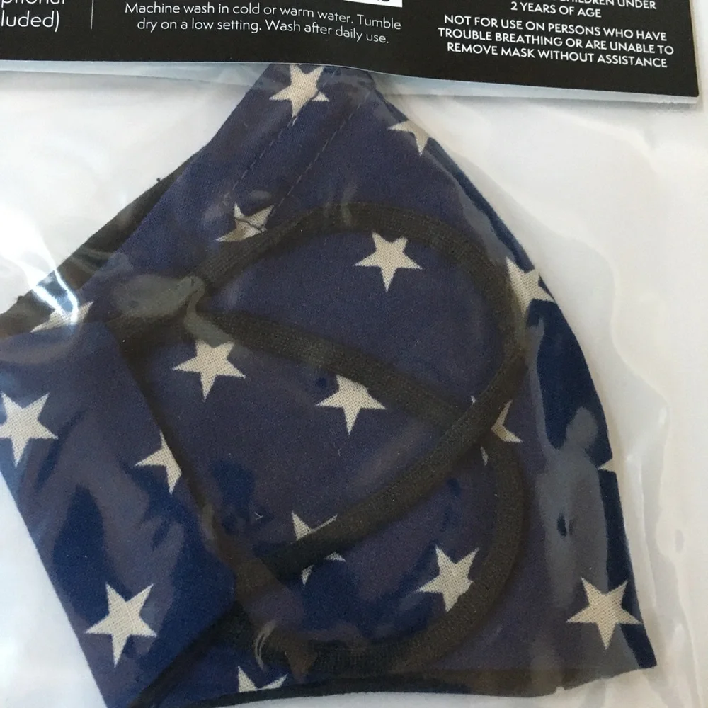 MASK Cotton STAR print dainty stars youth / kid